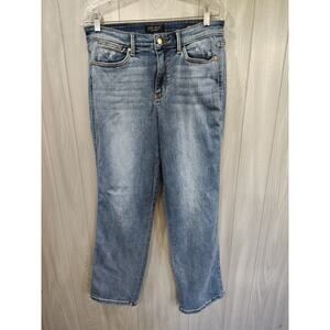 Judy Blue Womens 9 / 29 Dad Jeans Pants Distressed Light Wash Denim Western
